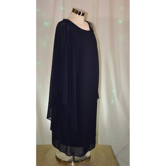 Jessica Howard Blue cocktail dress size 16W - Picture 2 of 10